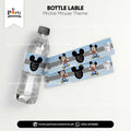 Mickey Mouse Theme Customized Bottle Labels for Table Decoration