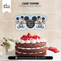 Mickey Mouse Theme Customized Card Cake Topper for Birthday Cake Decoration