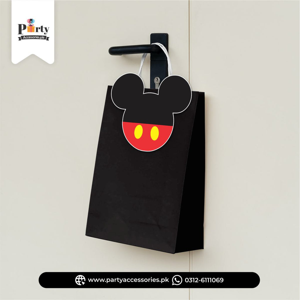 Mickey Mouse Cutout Goody Bags | Premium Party Favors