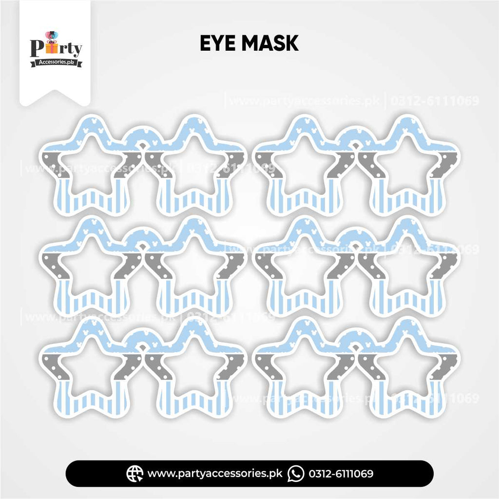 Mickey Mouse Theme Kid's Party Eye Masks for Birthday Party Celebration (Pack of 6)