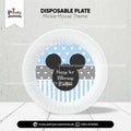 Mickey Mouse Theme Customized Disposable Plates for Birthday Table Decoration