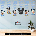 Mickey Mouse Theme Spiral Hanging Swirls for Birthday Party Decorations