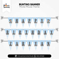 Mickey mouse theme Happy birthay bunting banner for wall decoraion 