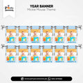 Mickey Mouse Theme Customized Month Wise Year Picture Banner for Birthday Decoration