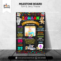 tom and jerry theme birthday party customized  baby milestone board 