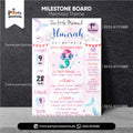 Mermaid Theme Customized Birthday Fact Board / Milestone Board for Wall Decoration