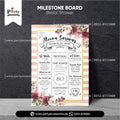 bridal shower decoration facts board milestone