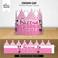 Minnie Mouse Theme Customized Crown Cap for Birthday Celebration