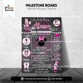 Customized Birthday Fact Board / Milestone Board for Decoration in Minnie Mouse Theme  