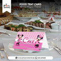 Minnie Mouse Theme Customized Tent Cards for Birthday Table Decoration