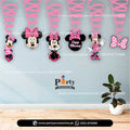 Minnie Mouse Theme Spiral Hanging Swirls for Birthday Party Decorations