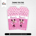 Minnie Mouse Theme Customized Gift / Thank You Tags for Birthday Decoration