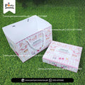 Baby Girl Announcement Sweet Boxes | It's a Girl Decoration | Customized Methai Boxes with Carry Bags | Pack of 6