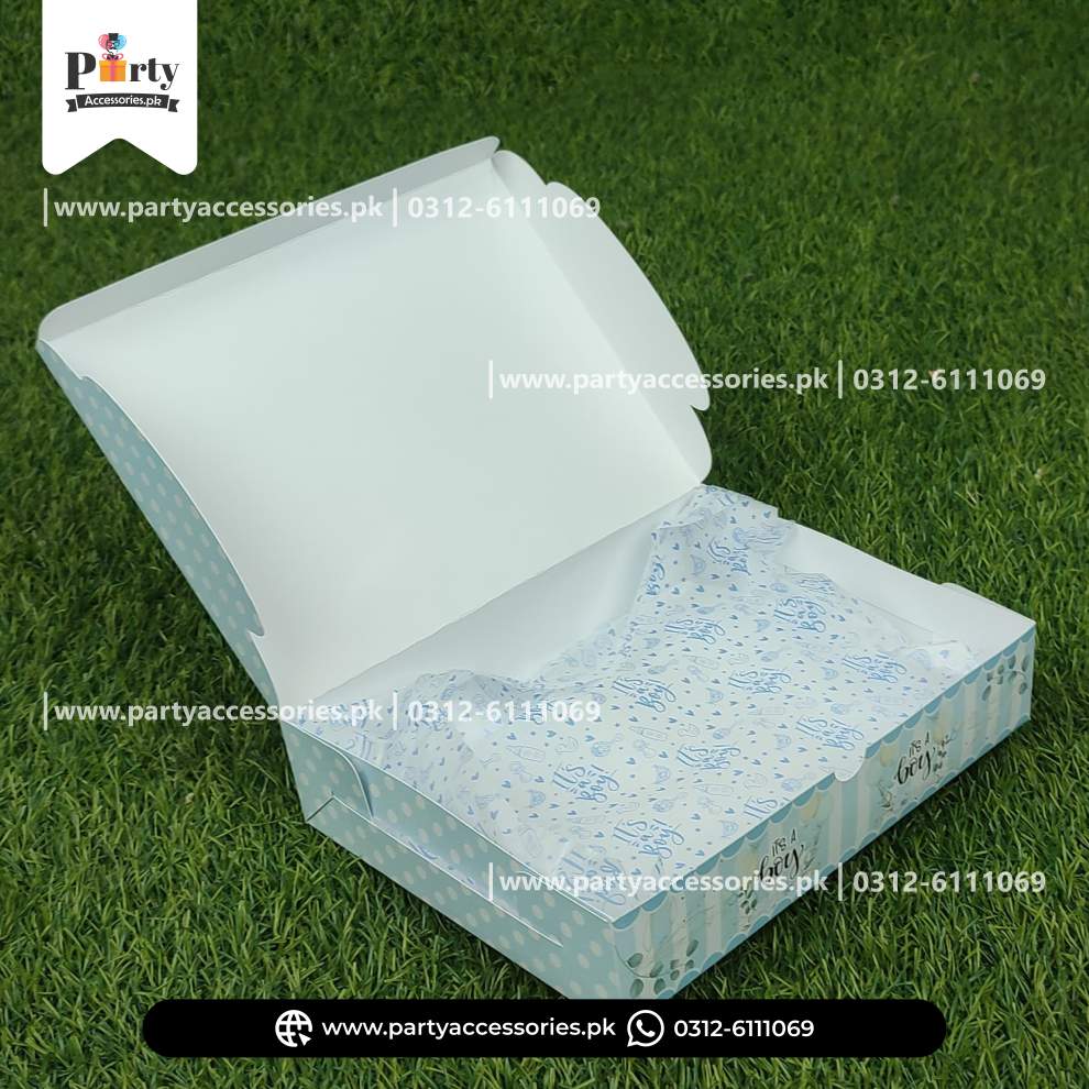 It's a Boy Sweet Boxes with Butter Papar