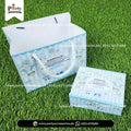 250gm Baby Boy Customized Announcement Sweet Boxes with Carry Bags