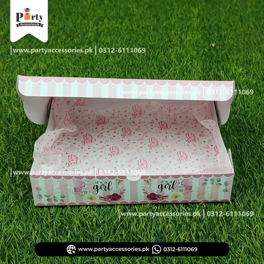 It's a girl sweet box and Butter Paper 
