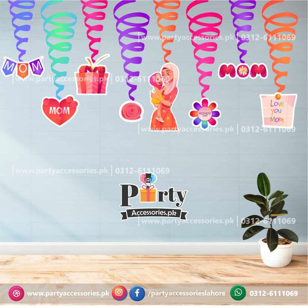 Mother's Day Decorations Spiral Hanging Swirls 