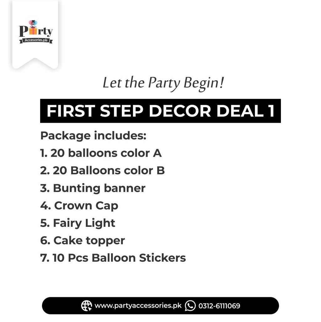 BABY'S FIRST STEP DECORATION IDEAS