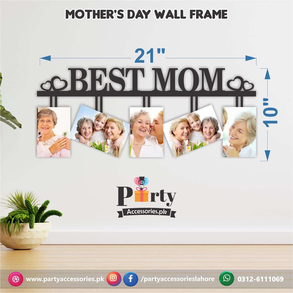 Mother's Day Wall Decoration Customized Wall Frame with Pictures