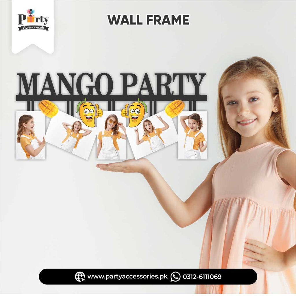 Customized Wall Frame in Mango Party Theme
