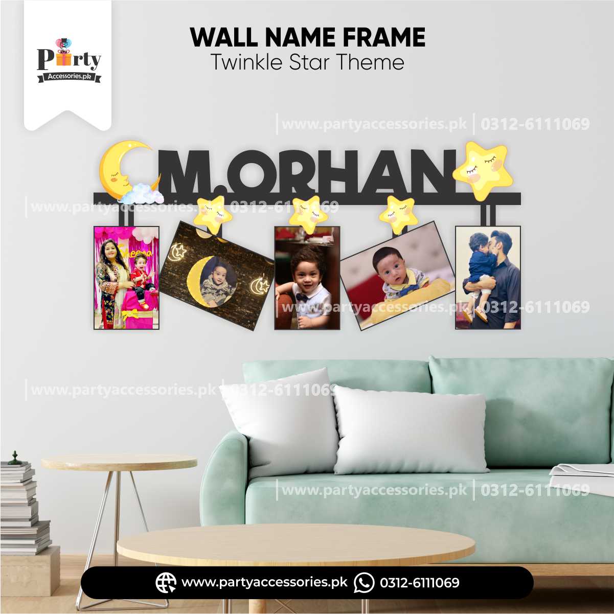 TWINKLE STAR NAME WALL FRAME 