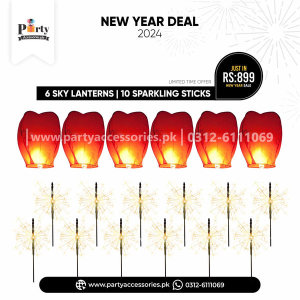 sky lantern and sparkling stick deal for new year 