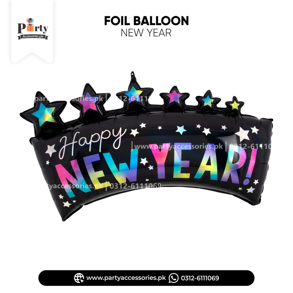 happy new year foil balloon