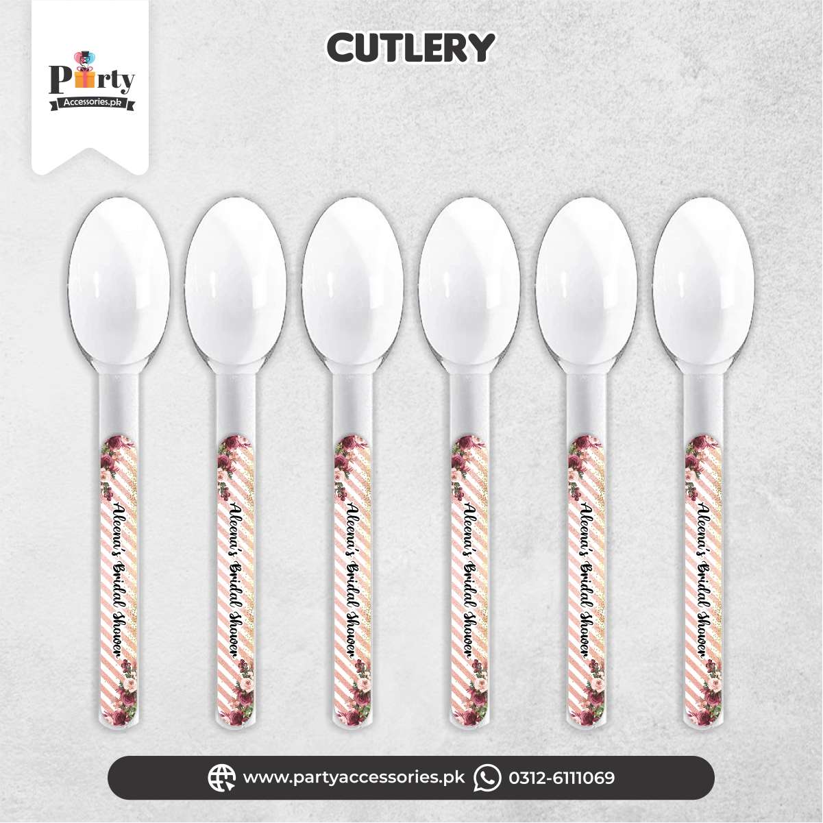bridal shower theme table decoration amazon images customized spoons