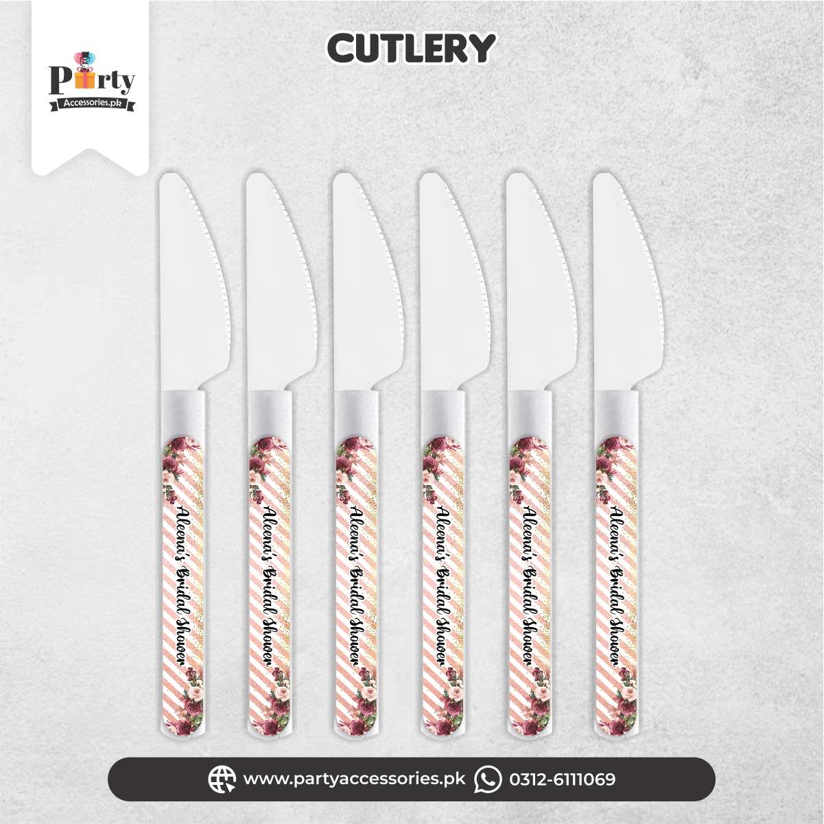 bridal shower theme table decoration amazon images customized knife