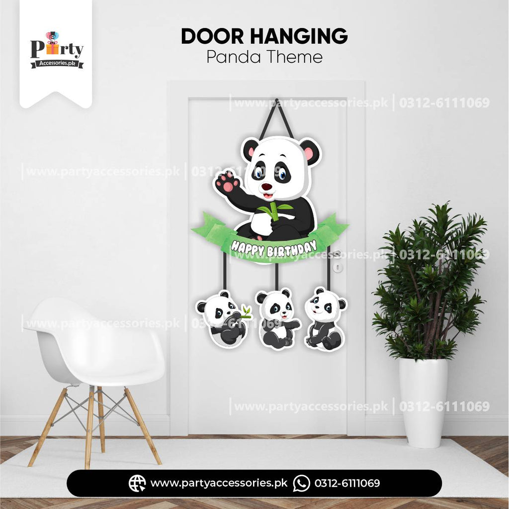 Panda Boy Theme Birthday Party  Door Hanging Decorations