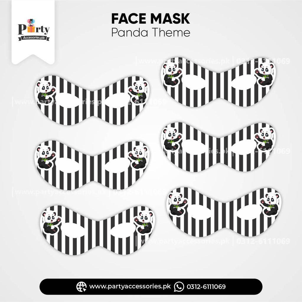 Panda Boy Theme Kid's Party Eye Masks for Birthday Party Celebration