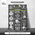 Panda Boy Theme Customized Birthday Fact / Milestone Board for Wall Decoration
