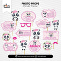 Panda Girl Theme Customized Party Props Set for Birthday Party Celebration 