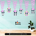 Panda Girl Theme Spiral Hangings Swirl for Birthday Party Decoration