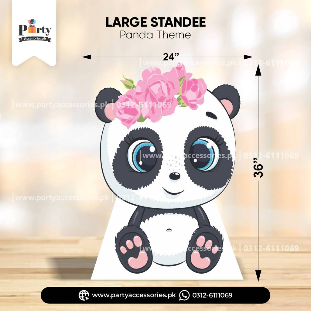 Panda Girl Cutouts for Birthday Party Decoration 
