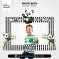Panda Boy Theme Customized Photo Booth / Selfie Frame for Birthday Party Decoration