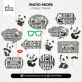 Panda Boy Theme Customized Party Props Set for Birthday Party Celebration 