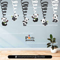 Panda Boy Theme Spiral Hangings Swirl for Birthday Party Decoration