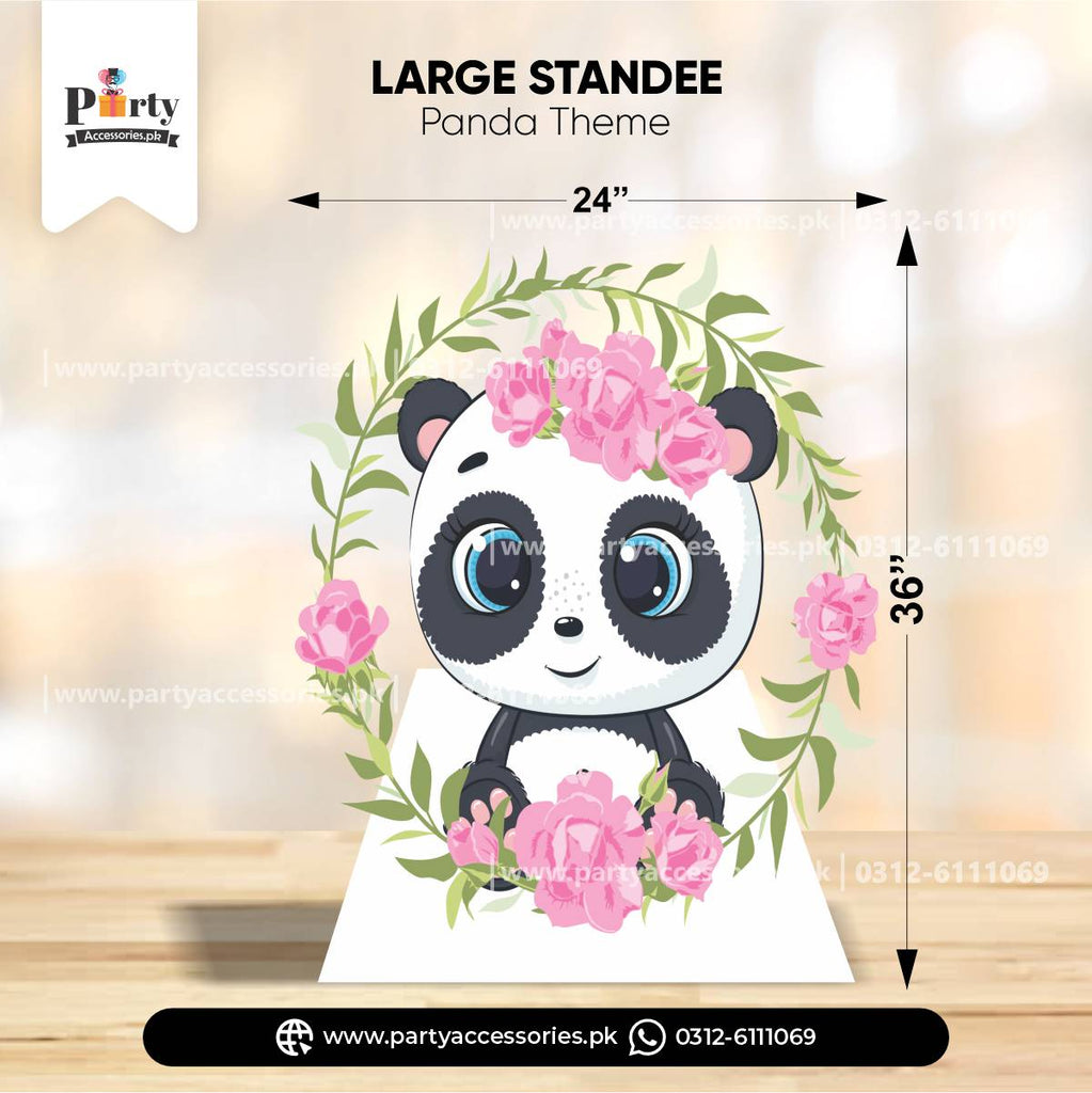 Panda Girl Character Cutouts for Birthday Party Decoration 