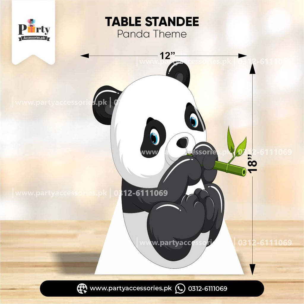 Panda Boy Theme Standing Character Cutouts for Birthday Party Decoration