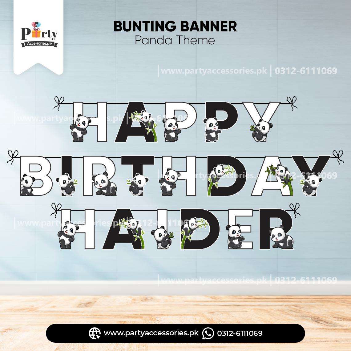 Customized name bunting banner for birthday wall decoration