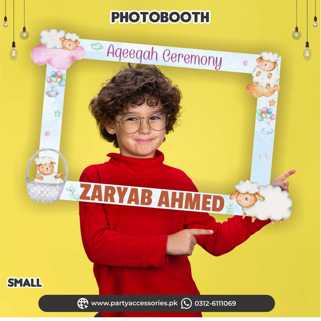 Aqeeqa celebration | Customized Photo Booth for boy Aqiqah