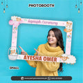 Aqeeqa celebration | Customized selfie frame for girl Aqiqah