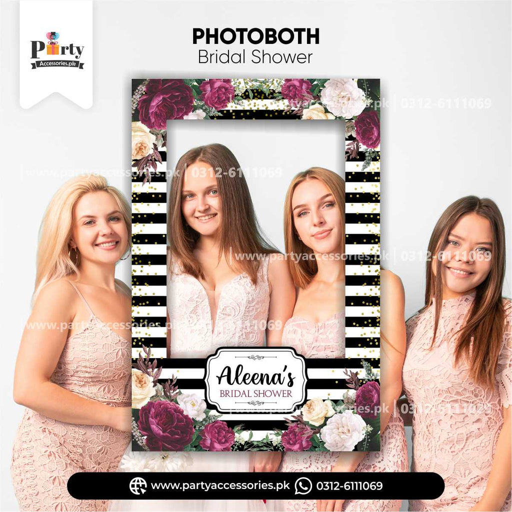 Customized Photo Booth / selfie frame for Bridal Shower AMAZON IDEAS 