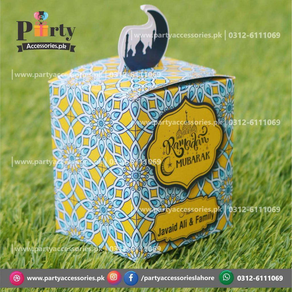 Ramadan Mubarak customized Favor Boxes 