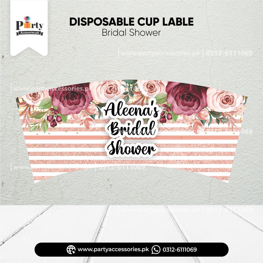 Bridal shower disposable cups 