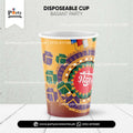 Disposable Cups with Basant Festival Theme Labels