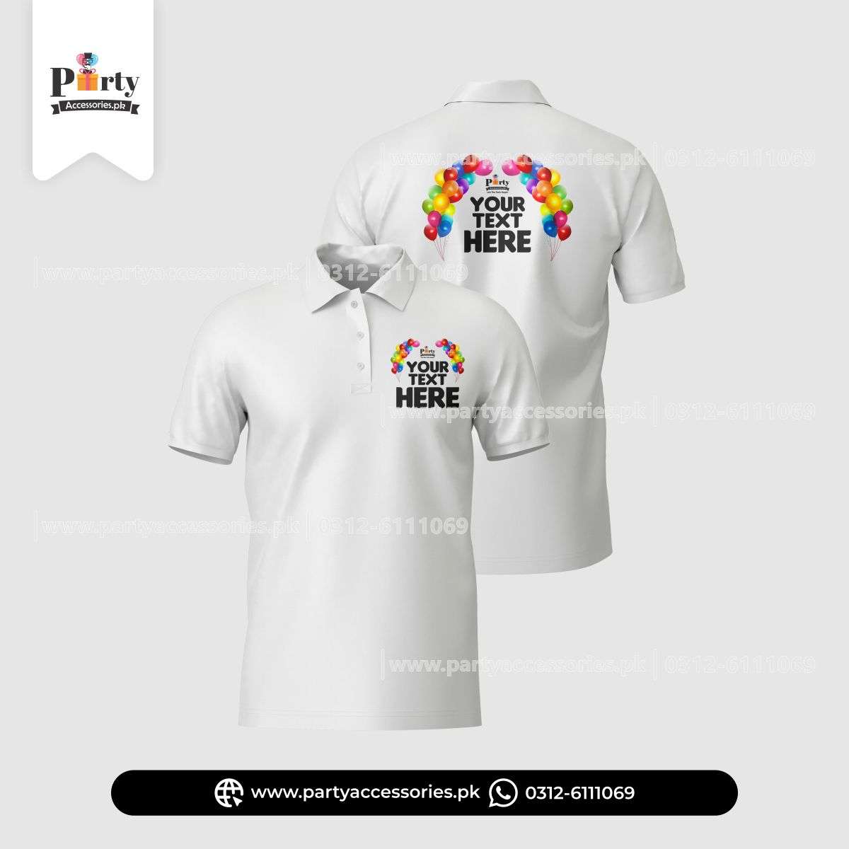 Customized Polo T-Shirts with your Name and Logo