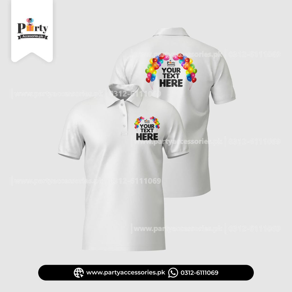 Customized Polo T-Shirts with your Name and Logo