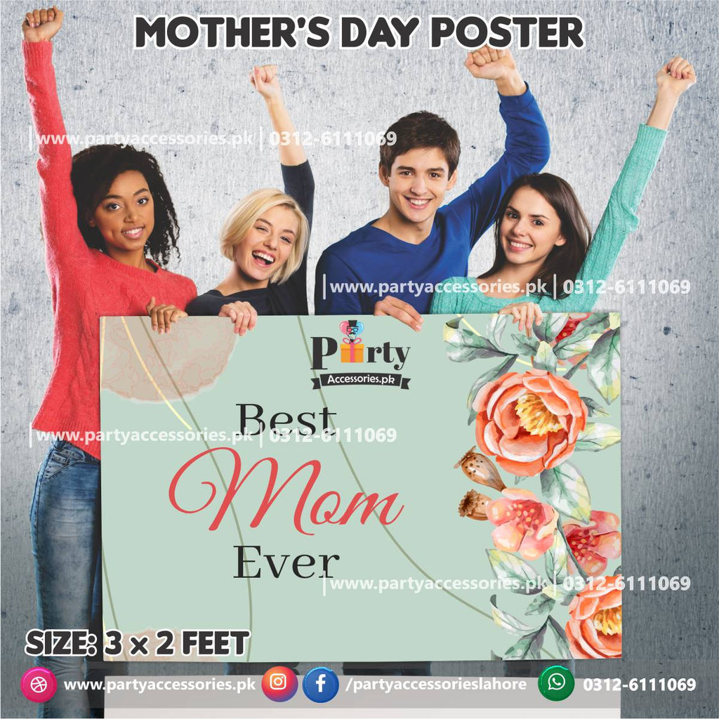 Best Mom Ever Wall banner for Mother's day decoration